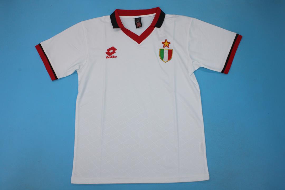 AAA Quality AC Milan 93/94 Away White Blank Soccer Jersey